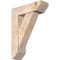 Ekena Millwork Traditional Slat Smooth Bracket w/ Offset Brace, Douglas Fir, 7 1/2"W x 24"D x 32"H BKT0806X24X32TRA06SDF - alternate 1